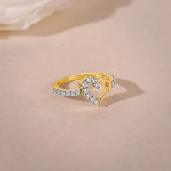 Gold Heartlight Lab Grown Diamond Ring