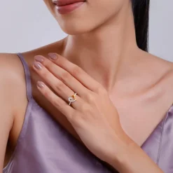 Gold Heartlight Lab Grown Diamond Ring