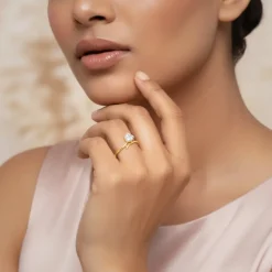 Gold HeartPop Lab Grown Diamond Ring