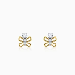 Gold Hedylidae Lab Grown Diamond Earrings