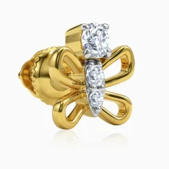Gold Hedylidae Lab Grown Diamond Earrings