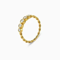 Gold Imber Lab Grown Diamond Ring (Size 12)