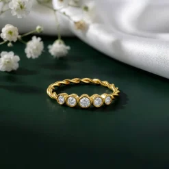 Gold Imber Lab Grown Diamond Ring (Size 12)