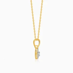 Gold Infinite Drop Lab Grown Diamond Pendant