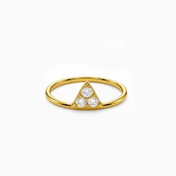 Gold Infinite Prism Lab Grown Diamond Ring (Size 12)