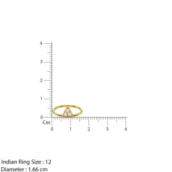 Gold Infinite Prism Lab Grown Diamond Ring (Size 12)