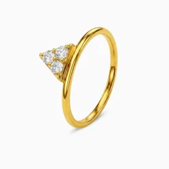 Gold Infinite Prism Lab Grown Diamond Ring (Size 12)