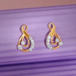 Gold Infinitude Lab Grown Diamond Earrings