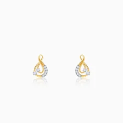 Gold Infinitude Lab Grown Diamond Earrings
