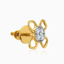 Gold Ixora Lab Grown Diamond Studs