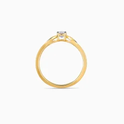 Gold Leafora Diamond Ring