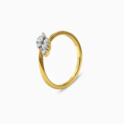 Gold Liora Twist Lab Grown Diamond Ring (Size 12)