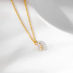 Gold Loop Diamond Pendant