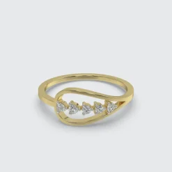 Gold Love for Sparkles Lab Grown Diamond Ring (Size 13)