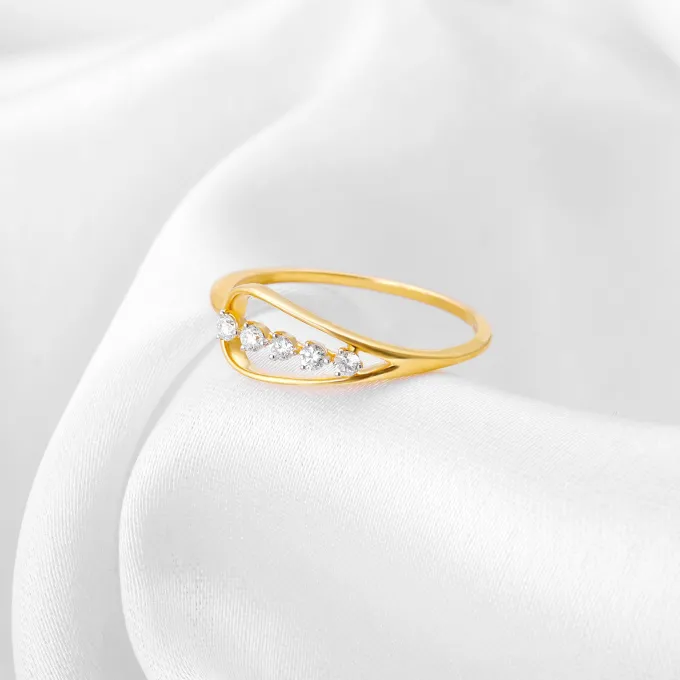 Gold Love for Sparkles Lab Grown Diamond Ring (Size 13)