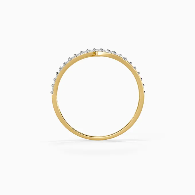 Gold Lumen Gaze Lab Grown Diamond Ring (Size 12)
