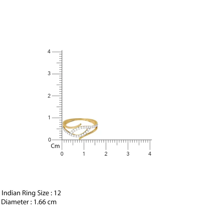 Gold Lumen Gaze Lab Grown Diamond Ring (Size 12)