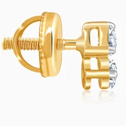 Gold Lumina Marquise Lab Grown Diamond Stud Earrings
