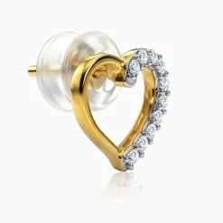 Gold Luminous Hearts Lab Grown Diamond Earrings