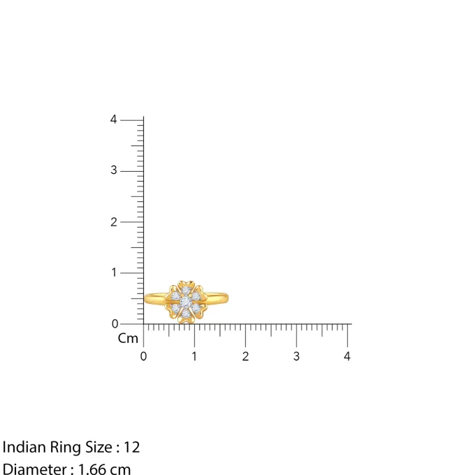 Gold Lumière Bloom Lab Grown Diamond Ring