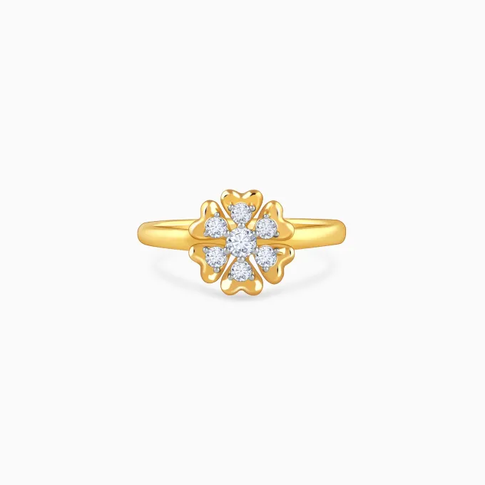 Gold Lumière Bloom Lab Grown Diamond Ring