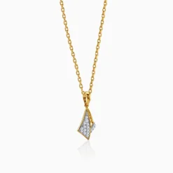 Gold Luna Voyage Lab Grown Diamond Pendant
