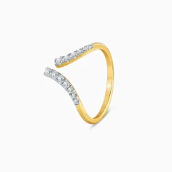 Gold Lunara Lab Grown Diamond Vanki Ring