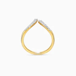 Gold Lunara Lab Grown Diamond Vanki Ring
