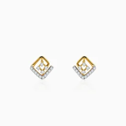 Gold Lyra Lab Grown Diamond Earrings