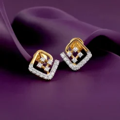 Gold Lyra Lab Grown Diamond Earrings