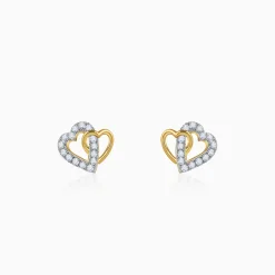 Gold Magical Love Lab Grown Diamond Studs