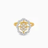 Gold Magna Florale Lab Grown Diamond Ring