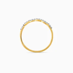 Gold Majestic Curves Lab Grown Diamond Ring (Size 12)
