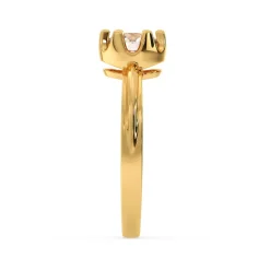 Gold Majestic Promise Solitaire Diamond Ring