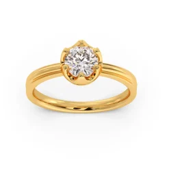 Gold Majestic Promise Solitaire Diamond Ring