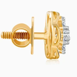 Gold Mana Lab Grown Diamond Stud Earrings
