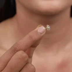 Gold Mana Lab Grown Diamond Stud Earrings