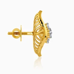Gold Maquie Lab Grown Diamond Earrings
