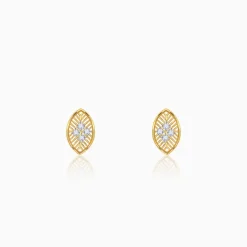 Gold Maquie Lab Grown Diamond Earrings