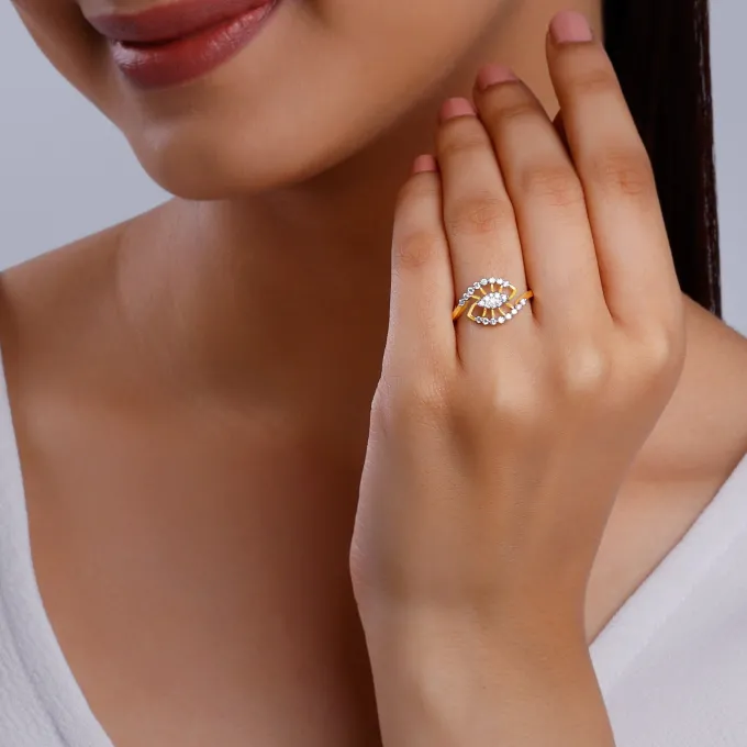 Gold Melifluos Diamond Ring