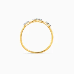 Gold Merger Diamond Ring