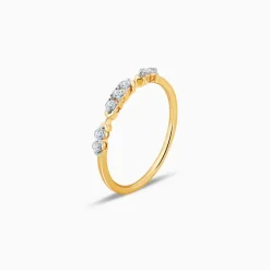 Gold Merger Diamond Ring