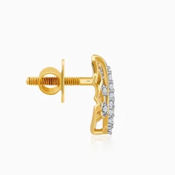Gold Minimal Lab Grown Diamond Stud Earrings