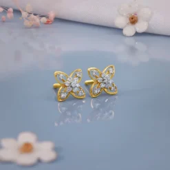 Gold Mirelle Lab Grown Diamond Earrings