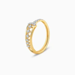 Gold Modern Mosaic Diamond Ring