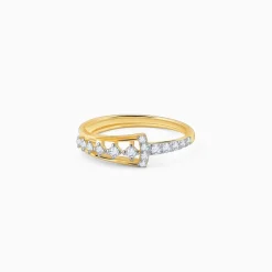 Gold Modern Mosaic Diamond Ring