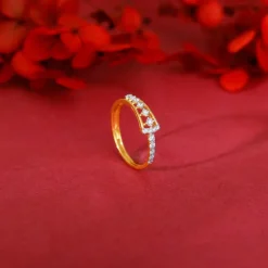 Gold Modern Mosaic Diamond Ring