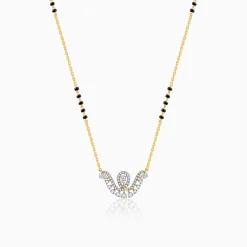 Gold Monica Lab Grown Diamond Mangalsutra