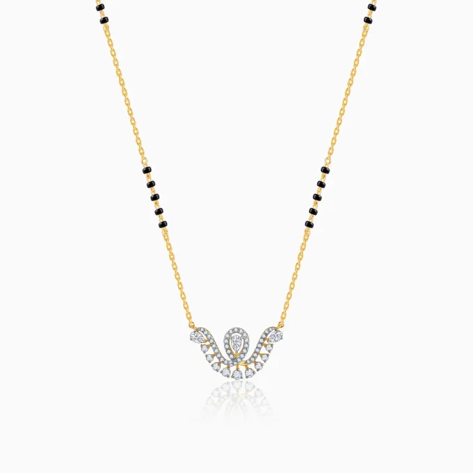 Gold Monica Lab Grown Diamond Mangalsutra