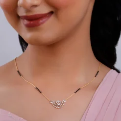 Gold Monica Lab Grown Diamond Mangalsutra